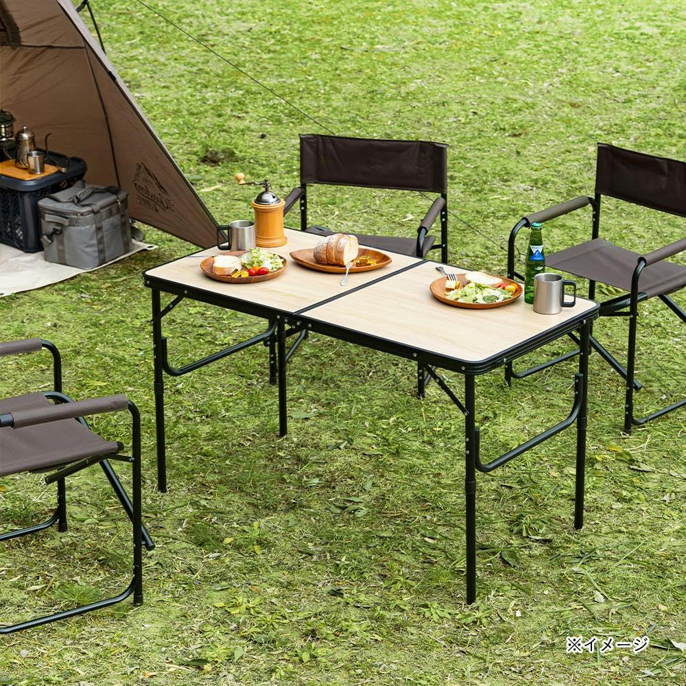 FOLDING TABLE 118cm アウトドアテーブル Amazon.co.jp: カインズ(CAINZ) フォールディングテーブル L